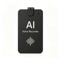 Microphone à conduction osseuse OEM/ODM SDK Enregistreur vocal IA Carte aimants MagSafe VPU/Microphone de contact 64 Go 128 Go 256 Go BLE/Wifi AEC