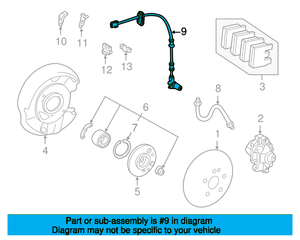 เซ็นเซอร์วัดความเร็วล้อ ABS ด้านหลังขวา Mercedes-Benz C-Class <span class=keywords><strong>W202</strong></span> รุ่น A2025402817 - Product Image 1
