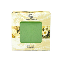 Sabun rami buatan tangan 110g, dengan asam Kojic dan gliserin Herbal Vegan alami untuk perawatan kulit dengan minyak zaitun