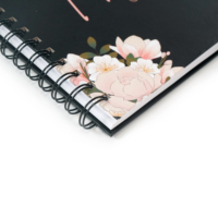 Cahier d'exercices avec objectifs d'impression personnalisés, planificateur quotidien, fournitures de bureau scolaire en spirale, carnet de notes non daté