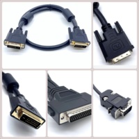 Cable personalizado 24 + 1 de doble enlace, adaptador de audio y vídeo macho a activo, cable Convertidor para ordenador HDTV