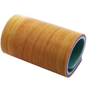 독특한 나무 곡물 높은 탄성 안전 PVC 비닐 스포츠 바닥 실내