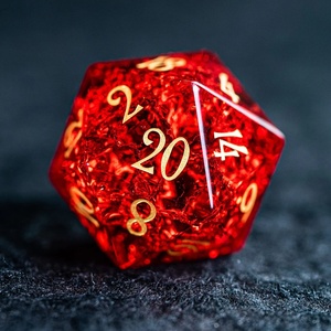 Giáng sinh Quà Tặng thủy tinh màu đỏ pha lê vụ nổ xúc xắc Popper đặt cho chạy nhóm trò chơi bảng quảng cáo và cuộc phiêu lưu nhập vai - Product Image 3