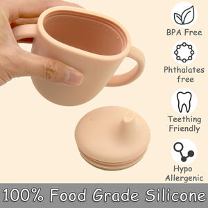 Gobelet d'apprentissage pour tout-petits Benhaida, résistant aux chocs, compatible lave-vaisselle, avec bec souple, sans BPA, anti-fuite, en silicone - Product Image 5