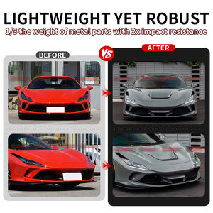 Alerón Delantero de Fibra de Carbono Estilo OEM para Ferrari F8, Difusor de Parachoques Delantero, Decoración para Modificación de Vehículos - Product Image 2