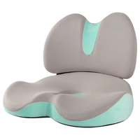 Coussin de siège ergonomique en mousse à mémoire de forme, soutien orthopédique du coccyx pour chaise de bureau, voiture, soulagement des douleurs sciatiques et dorsales