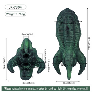 เครื่องช่วยสำเร็จความใคร่ชายแบบสองช่องทาง รุ่น EROSION CLAW ดีไซน์รูปทรงปลาหมึก ผลิตจากซิลิโคน ให้ความรู้สึกสมจริง พร้อมดีไซน์ที่เป็นเอกลักษณ์ - Product Image 5