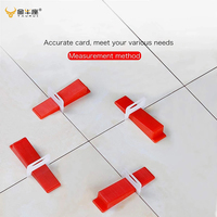 Niveleur de sol en porcelaine 1,5 mm, système de nivellement des carreaux, clips d'espacement pour carreaux entre les murs, matériau PP, auto-nivelant