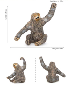 Modellini di Animali della Foresta Amazzonica in PVC: Coccodrillo, Bradipo, Tucano, Camaleonte, Scimmia Urlante, Formicione - Product Image 3