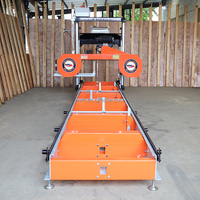 Scie à ruban HAWK HS36G, machine à couper le bois horizontale, moteur à essence 27HP, facile à utiliser, garantie 1 an