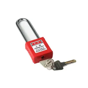 An Ninh 76Mm Thép Shackle Pad Khóa Loto Nylon <span class=keywords><strong>Brady</strong></span> Lockout Thiết Bị An Toàn Padlock - Product Image 1