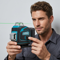Niveau laser portable 16 lignes, alignement automatique, faisceau vert, étanche, anti-poussière, haute précision, appareil de nivellement laser