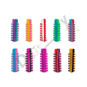 Gli elastici a catena elettrica a due colori di fabbrica legano le staffe a catena ortodontiche colorate per l'igiene orale multiuso dei denti - Product Image 2