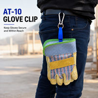 Clip de ceinture pour gants de travail SCQP, loquet de sécurité antidérapant en métal et plastique multicolore pour travaux de construction et d'entrepôt