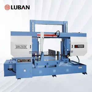 LUBANSAW Best Band Saw Advanced Technology Metal Bandsaws GB4260X Large Angle Band Saw For Sale