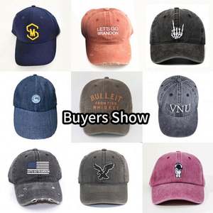 Wholesale Factory Custom 100% Cotton Baseball <b>Cap</b> Washed <b>Vintage</b> Dad Hat Customized <b>Caps</b> - Product Image 5