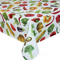 Nappe en PVC imprimée avec support non tissé, facile à nettoyer, pour la maison, l'hôtel, les mariages, les fêtes et les cafés – Approvisionnement direct usine