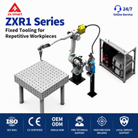 Robot Las Busur Jangkauan Panjang ZXR1 dengan Meja Fixture Modular untuk Fabrikasi Rangka Logam Besar