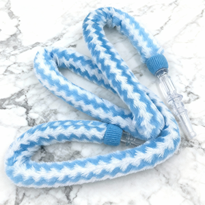 Tuyaux en plastique pour narguilé en flanelle à motifs blancs et roses, accessoires pour narguilé, narguilé, tabac, fournitures pour fumer à la maison - Product Image 2