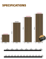 Panneaux acoustiques en bois pour revêtement mural, design japonais, modèle 3D, absorption acoustique, isolation phonique, décoration murale