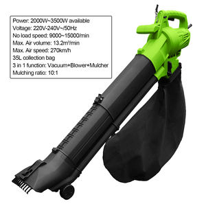 VERTAK 3000W 3 en 1 <span class=keywords><strong>aspirateur</strong></span> de jardin souffleur + <span class=keywords><strong>aspirateur</strong></span> + broyeur machine avec sac de capacité pour feuilles herbe et débris - Product Image 2
