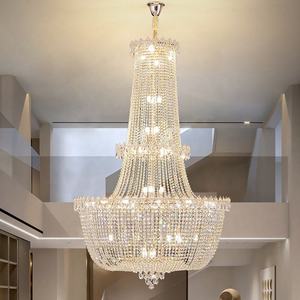 Zèle Éclairage De Mariage Éclairage Décoratif Salon Hall Décor Escalier Grand Long Lustre En Cristal Lumière - Product Image 4