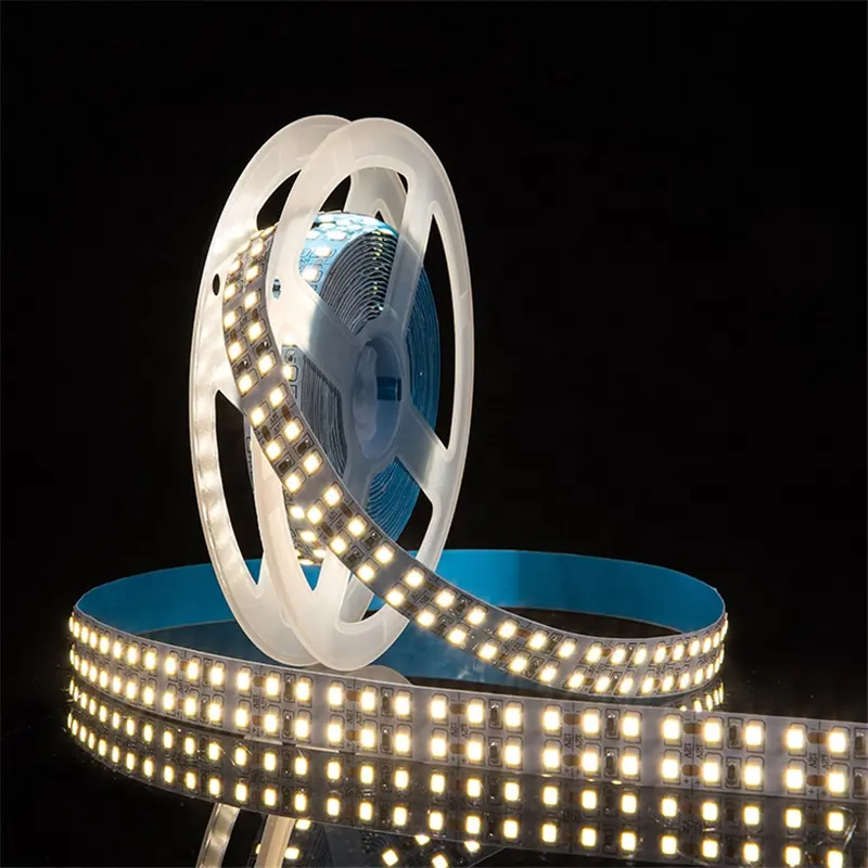 Smd 90 144 240 Leds Warm White CCT 3000K 4000K 6000K Double Row 2835 5050 Flexible Tira LED strip light