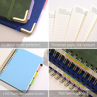 Venta de Fábrica de Cuadernos Espirales de Alta Gama, Diseño Personalizado, Diario A5, Cuaderno Grueso de Cuero PU con Logotipo Personalizado