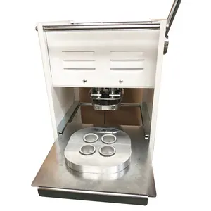 Small Manual Pressing 4 Cavity K Cup Coffee Capsule Packing Heat Sealing Machine foil cup manual sealer