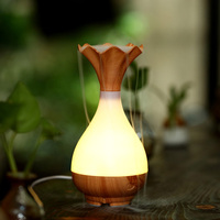 Diffuseur d'arômes portable USB à ultrasons pour la maison, humidificateur d'air à brume froide, diffuseur d'huiles essentielles en bois blanc - Vente chaude