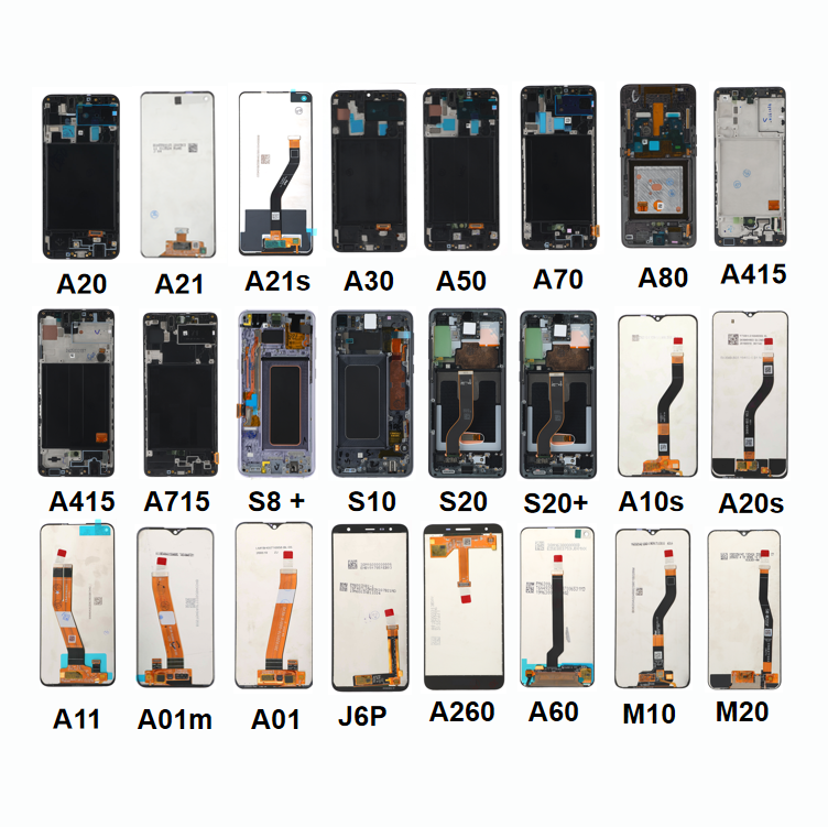 AMOLED ЖК-экран для Samsung A10, A20, A30, A40, A50, A60, A70, A80, A90, A51, A71, A12, A21S, сменный сенсорный ЖК-экран
