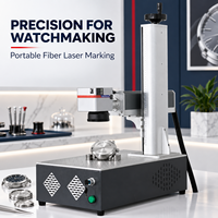 Nouvelle machine de marquage laser à fibre portable haute précision 20W 30W 50W 100W pour montres, bijoux, acier inoxydable, gravure de logo DXF