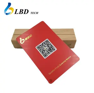 Tarjeta inteligente de PVC RFID con impresión personalizada, con código QR