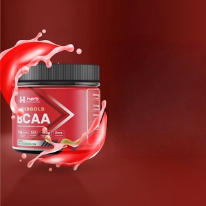Poudre à Boire Énergisante Pré-Entraînement pour Adultes Marque Blanche : Tonique aux Acides Aminés BCAA Goût Fraise avec Électrolytes 300g/boîte - Product Image 6