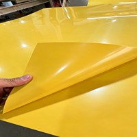 Plaques en plastique PP PET PVC de couleur unie brillante, surface lisse, impression personnalisée, pour la production de panneaux signalétiques
