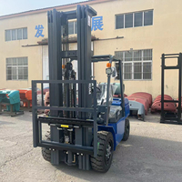 Chariot élévateur GPL RUM FG35L 3,5T 3500kg à mât bi-étages, pneus pneumatiques, pour entrepôt et manutention tout-terrain