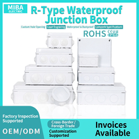 Boîte de jonction étanche IP55 en plastique ABS économique, fabriquée en Chine, pour câbles et fils extérieurs