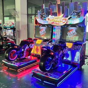 Full Motion Large Arcade Racing Game <b>Machine</b> Double Player New Motorcycle <b>Amusement</b> Hall Equipment 5DX - Product Image 4