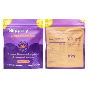 Gomitas de humedad probióticas femeninas con fruta de piña y extracto de olmo resbaladizo Mezcla de nutrición natural Gomitas probióticas - Product Image 3