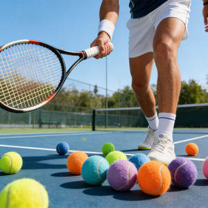 Özelleştirilmiş LOGO Yüksek Kalite Yüksek Esneklik Tenis Antrenman Padel Topları Etkileşimli Köpek Oyuncak Topu Spor Eğlencesi İçin - Product Image 2