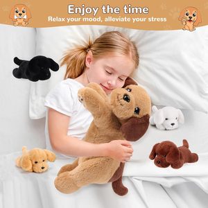 Set <span class=keywords><strong>di</strong></span> 5 Peluche Personalizzati per Cani: 1 Cagnella Madre + 4 <span class=keywords><strong>Cuccioli</strong></span>, Giocattoli Morbidi Imbottiti, Regali per Bambini - Product Image 5