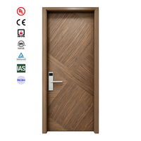 Puerta Interior Comercial de Madera para Habitación de Hotel, con Certificación UL y CE, Resistente al Fuego y al Sonido, de 20 a 60 Minutos de Duración, con Marco