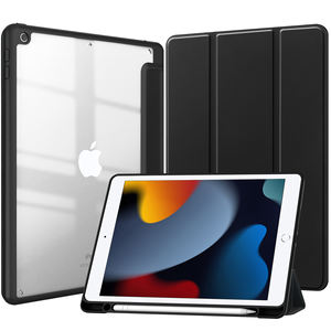 เคส JUNCHI สำหรับ <span class=keywords><strong>iPad</strong></span> 10.2 นิ้ว ปี 2026  ฝาหลังอะคริลิกใส  แม่เหล็กเปิด-ปิดอัตโนมัติ  พร้อมช่องเก็บปากกาสไตลัส - Product Image 1