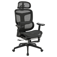 Chaise de bureau ergonomique de direction moderne à dossier haut en maille professionnelle