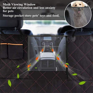 Funda Protectora para Asiento de Coche para Perros y Gatos con Bolsillo de Almacenamiento, Hamaca para Asiento Trasero, Resistente, Antideslizante y Duradera - Product Image 4