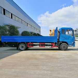 รถบรรทุกสินค้าจีน 4x2 Dongfeng 10 ตัน ขับเคลื่อนซ้าย/ขวา รถบรรทุกติดตั้งรั้ว รถบรรทุกดีเซลแบบพื้นเรียบ สำหรับขาย - Product Image 3