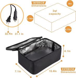 فرن ميكروويف محمول 12 فولت 24 فولت مع حقيبة لمكتب السيارة والشاحنة - Product Image 3