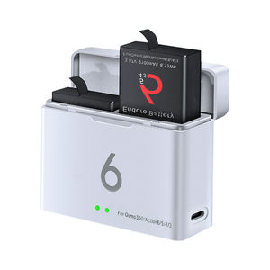 Custodia di Ricarica Portatile Tipo-C per Batteria Enduro 2100mAh <span class=keywords><strong>3</strong></span>.87V per Fotocamera Sportiva DJI Osmo360 Action6/5/4/<span class=keywords><strong>3</strong></span> - Product Image 1