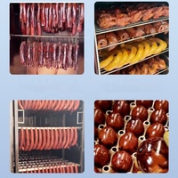 Nouvelle Machine à Fumer 30 Modèles, Four à Fumer Automatique en Acier Inoxydable pour Viande, Poisson et Saucisses, Équipement de Fumage pour la Transformation Alimentaire