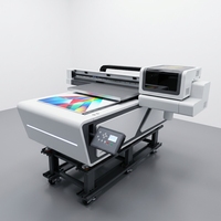 Profesional 6090 Mini A3 600mm UV 9060 Industrial untuk Printer UV Flatbed dengan Dukungan Flex Otomatis Resolusi Tinggi